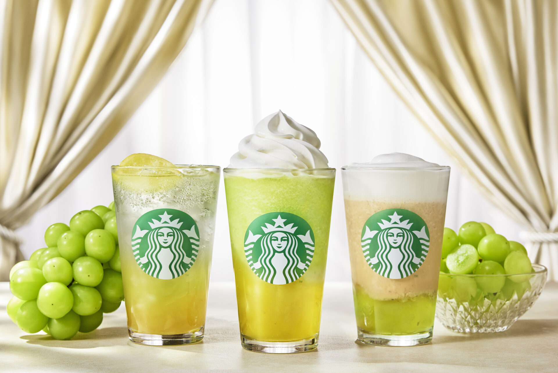 スターバックスコーヒー、3種のマスカット新作ビバレッジ発売へ！　7月9日から