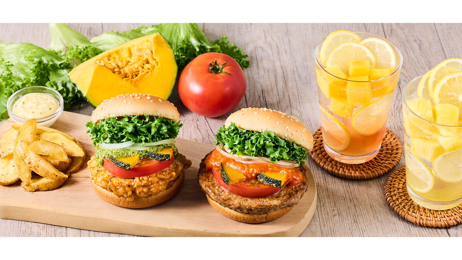フレッシュネスバーガー、国産夏野菜を使った「サマーリフレッシュフェア」を7月16日から開催