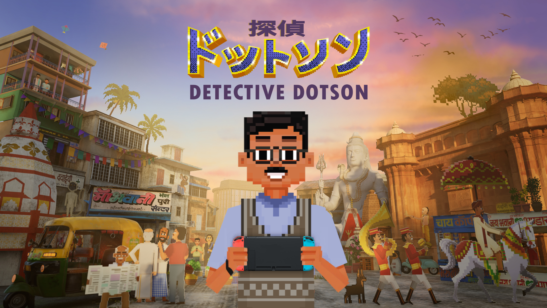 インド舞台のミステリーADV『探偵ドットソン』Nintendo Switchで10月30日発売！　ボリウッドダンスやクリケットで証拠収集