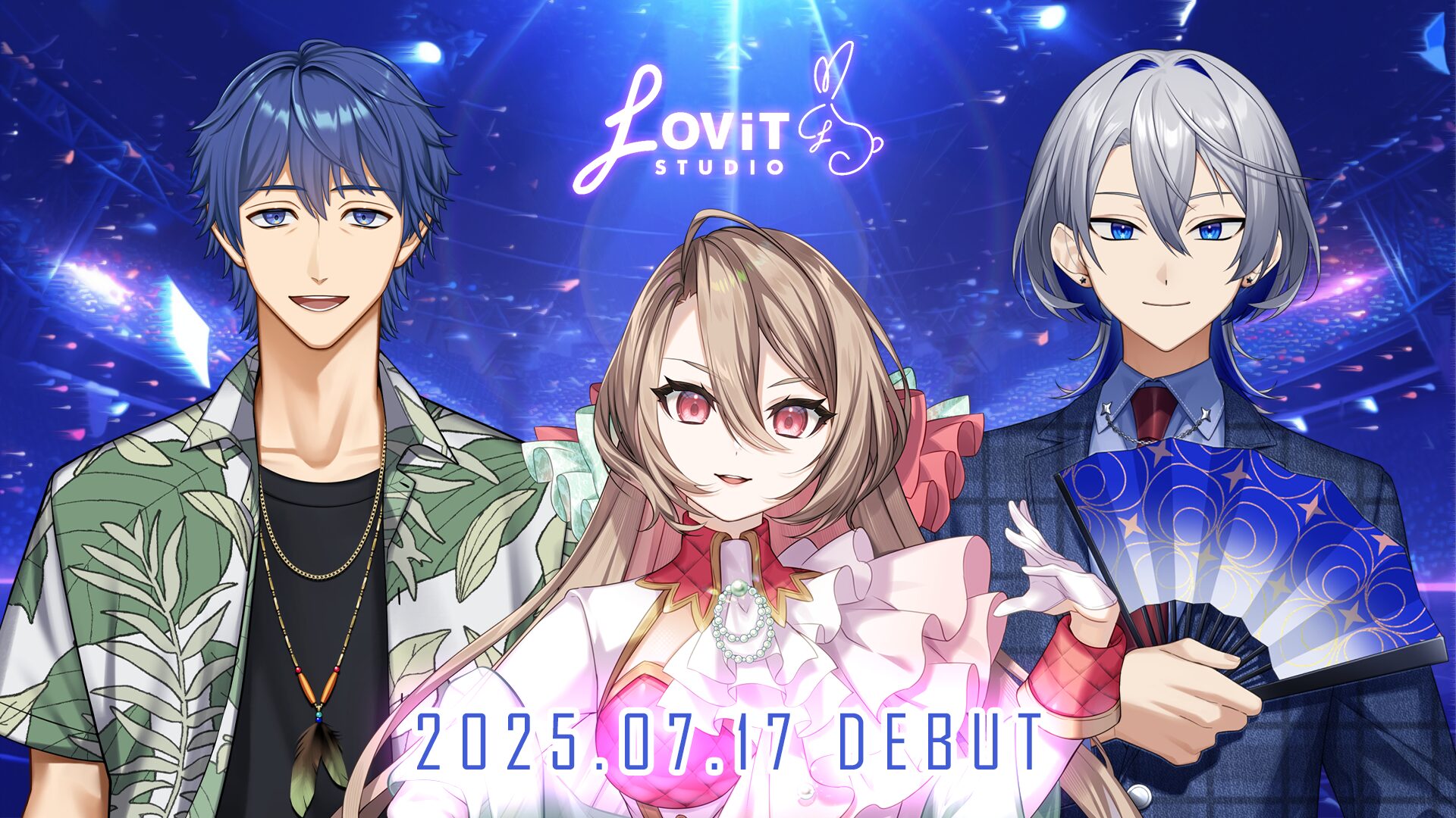 LOViT STUDIO、8期生が配信デビュー！　芸人とVライバー二刀流など個性的な3名が初配信