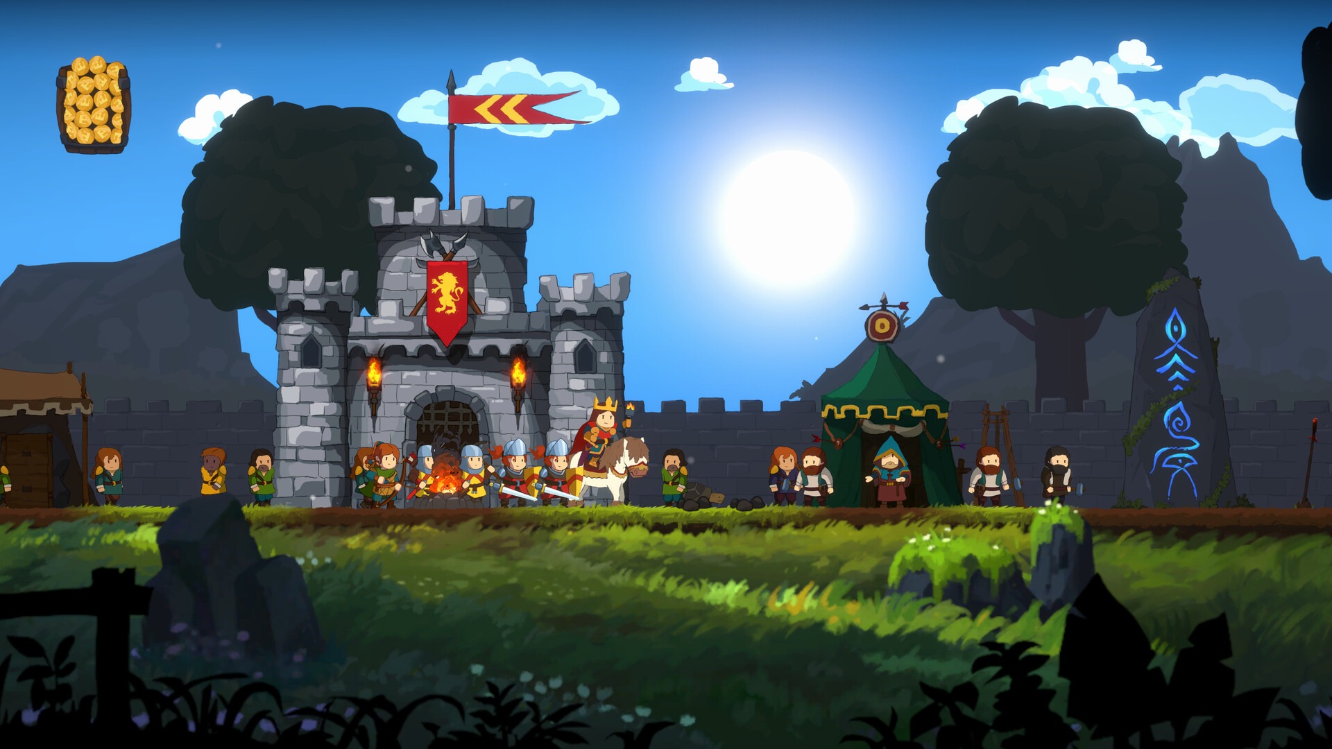 2D横スクロール戦略ゲーム『Monarchy』がSteamサマーセールで60％オフ！　基地建設と征服を楽しめる戦略ゲーム