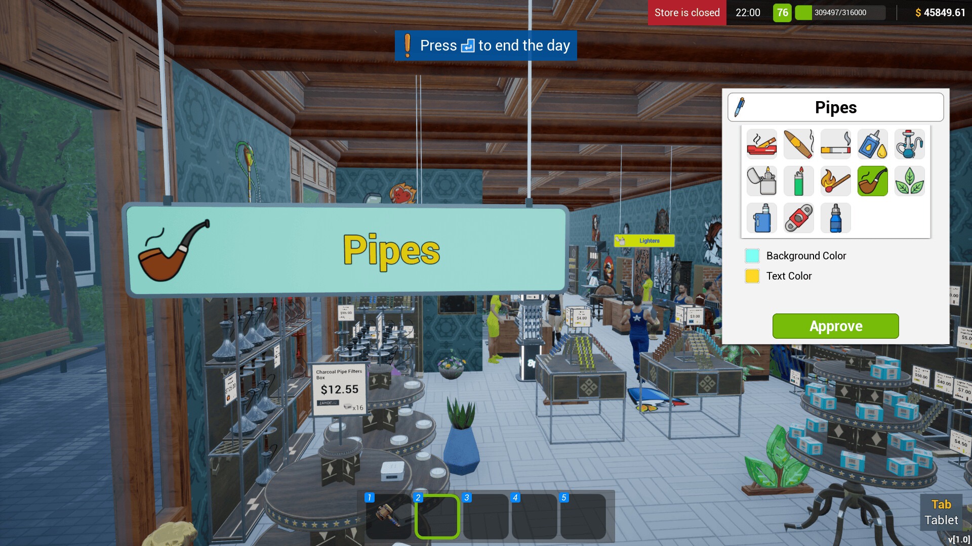 タバコ店を経営するシミュレーションゲーム『Tobacco Shop Simulator』が正式リリース！　最大4人で協力してお店を大きくしよう