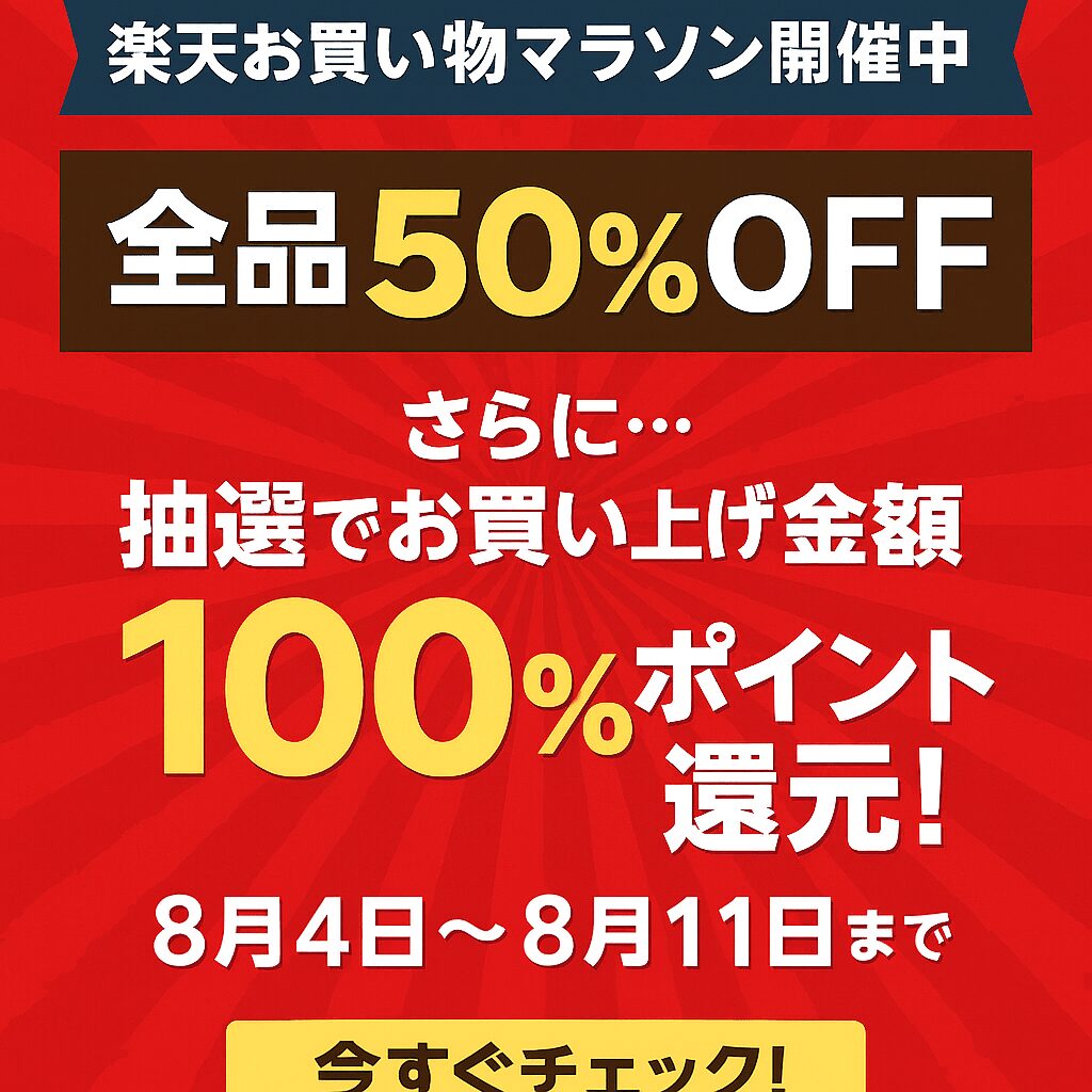 RORRY、楽天お買い物マラソンで最大50％オフ＆100％ポイント還元抽選を実施