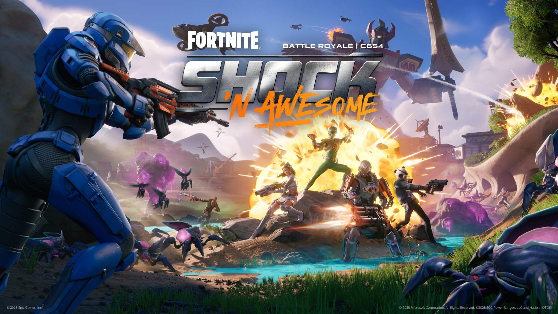フォートナイト新シーズン「Shock ‘N Awesome」配信開始、バグ退治とパワーレンジャーコラボが話題