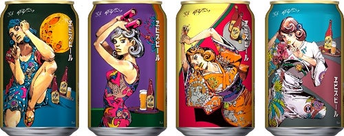 記事画像2: エビスビールのキャラクターデザイン缶4種