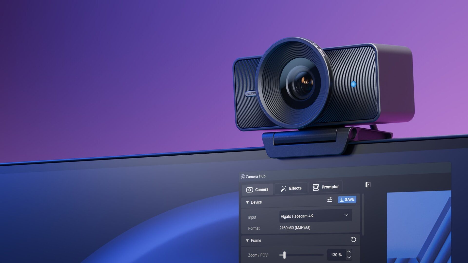 4K60fps対応の高性能Webカメラ！　Elgato『Facecam 4K』が8月20日発売