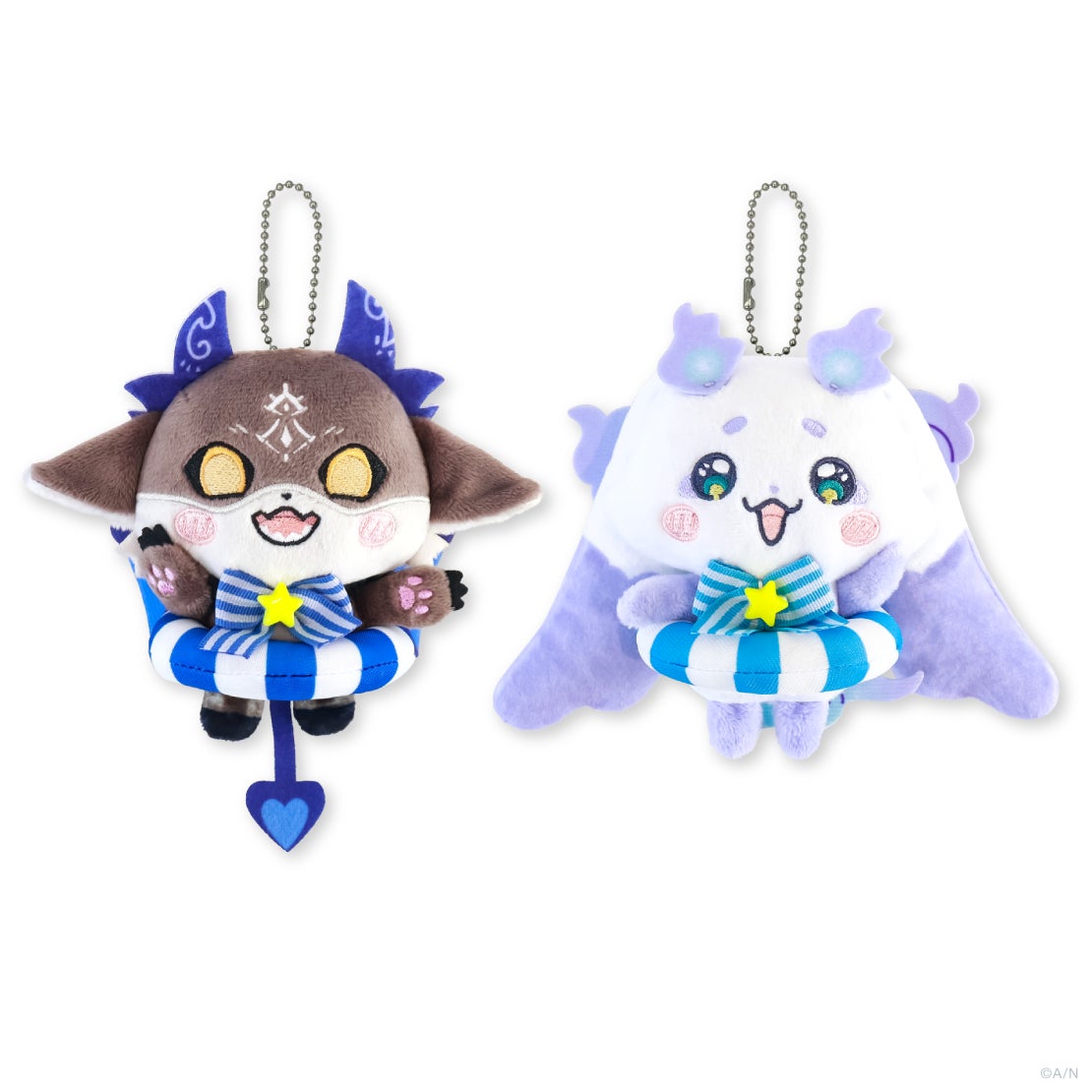 記事画像4: 2種類のキャラクターぬいぐるみキーホルダー
