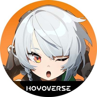 記事画像2: アニメ風のキャラクターがヘッドフォンをしており、HOYOVERSEのロゴが表示されている。