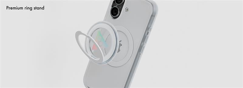 記事画像4: iPhoneにリングスタンドとAirTagが装着された様子
