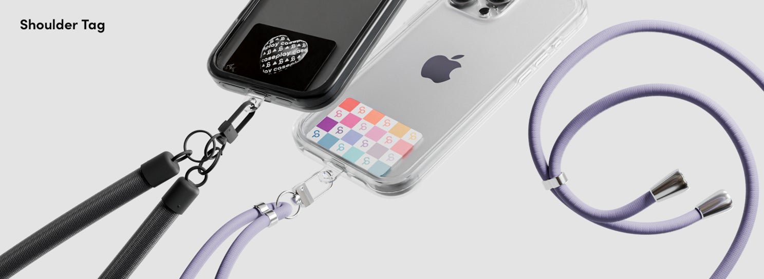 記事画像8: iPhoneケースとショルダーストラップのクローズアップ
