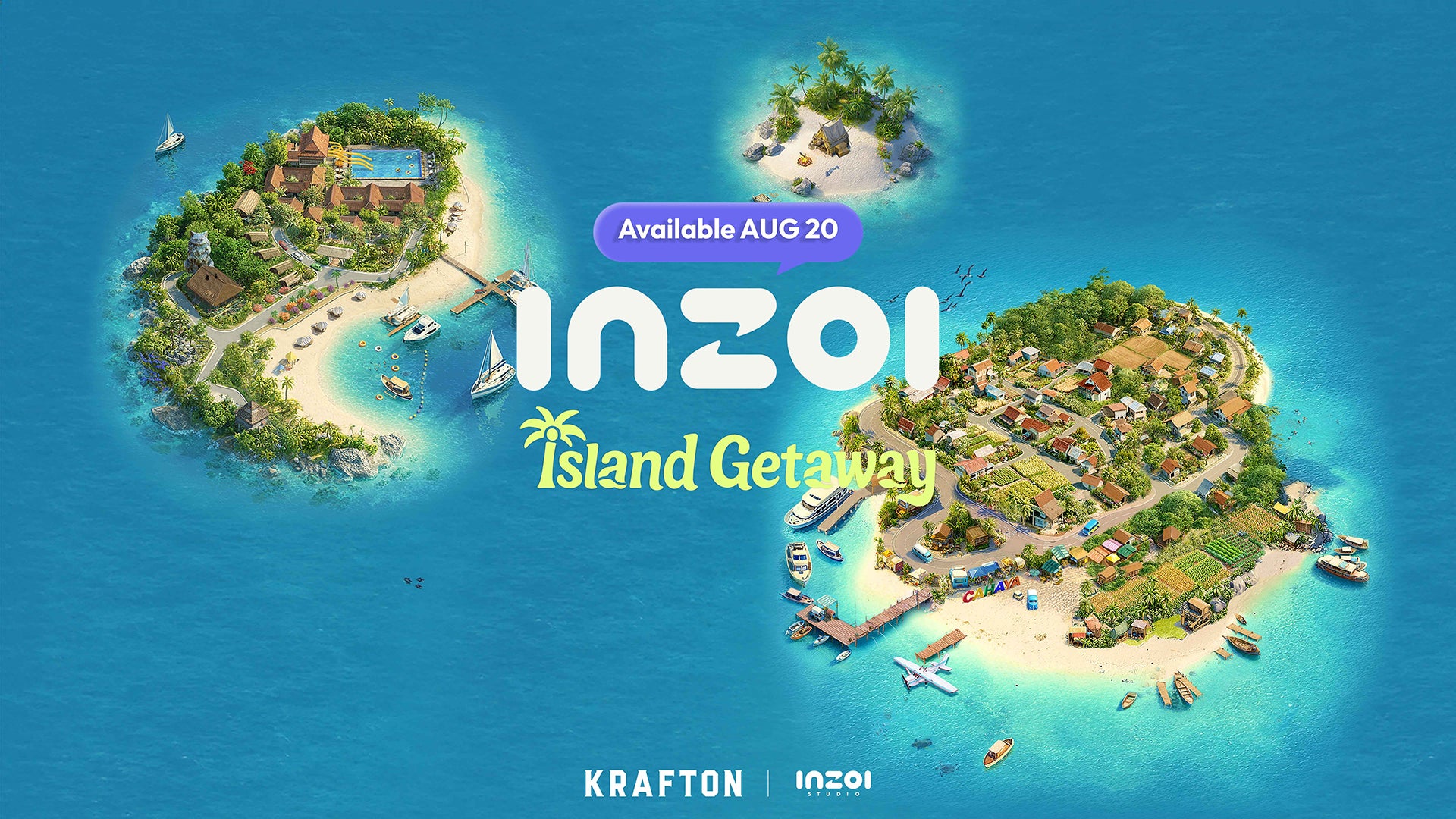 記事画像3: INZOI Island Getawayのリリース日とゲーム世界の isometric イラスト