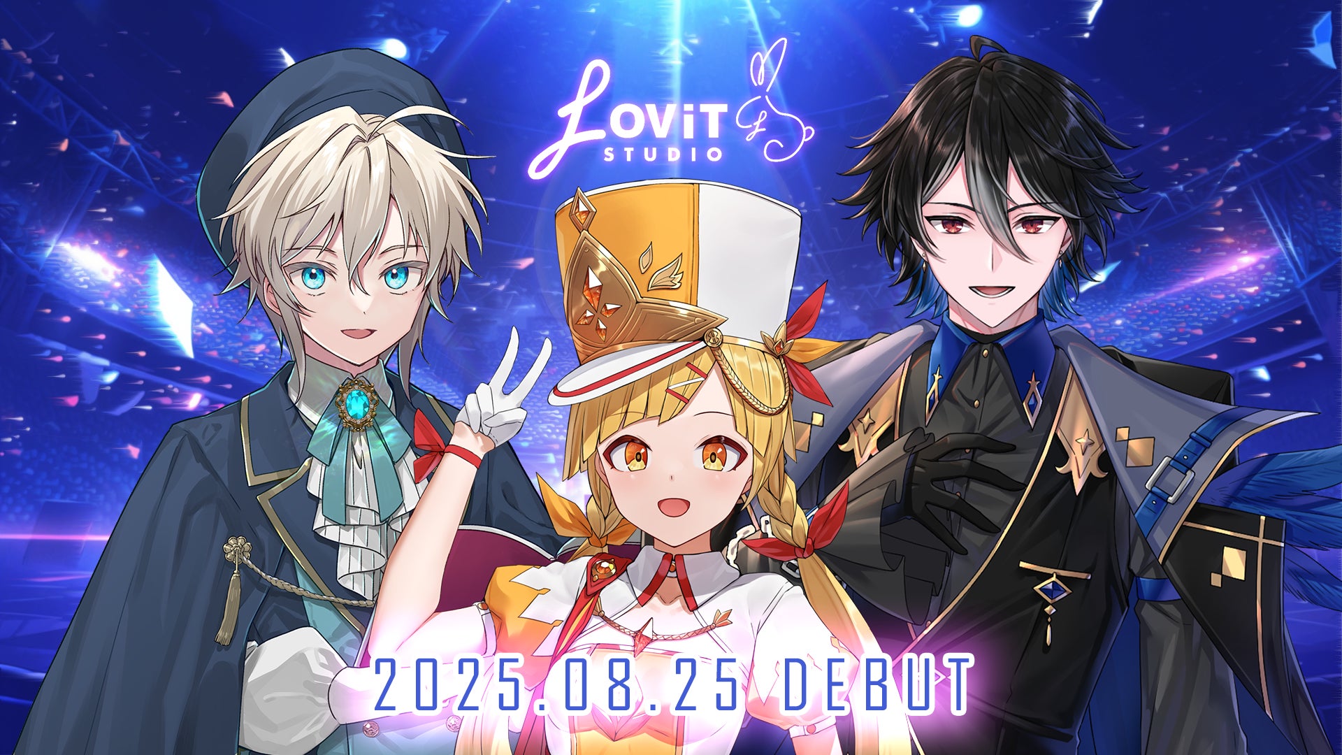 新たな3名のVライバーがデビュー！　パレードリーダー、騎士、見習い魔術師が8月25日18時からから活動開始