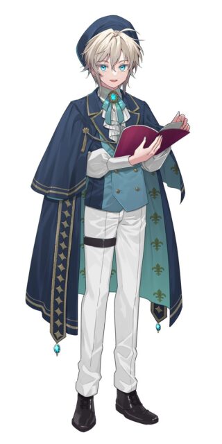記事画像4: 青いケープを羽織った少年が本を読んでいる。