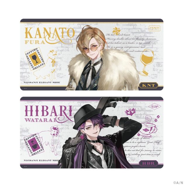 記事画像7: NIJISANJI ELEGANT MODE 缶バッジ2種、KANATO FURAとHIBARI WATARAI