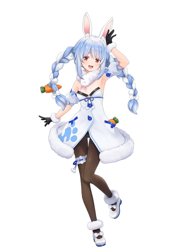 記事画像4: うさ耳と青いツインテールが特徴的なキャラクターのイラスト