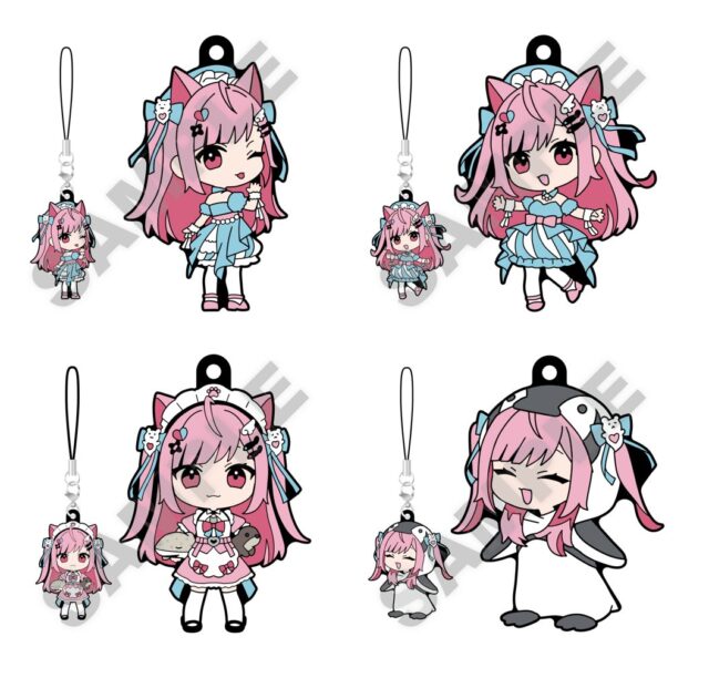 記事画像7: アニメ風のかわいいキャラクターのチャームが4種類セットになっています。