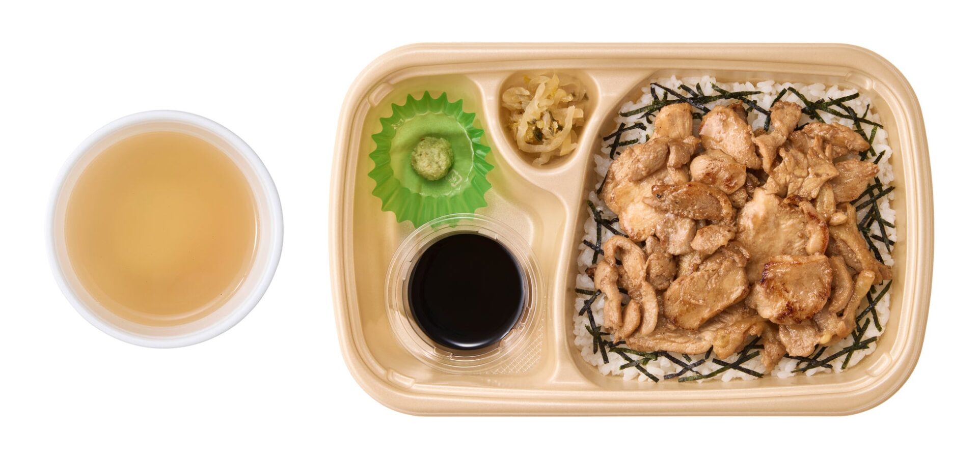 記事画像3: 鶏肉の照り焼き弁当と飲み物のセット