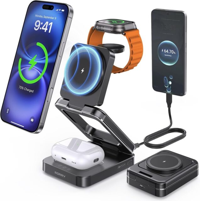 記事画像5: iPhone、Apple Watch、AirPodsを同時に充電できるワイヤレス充電器