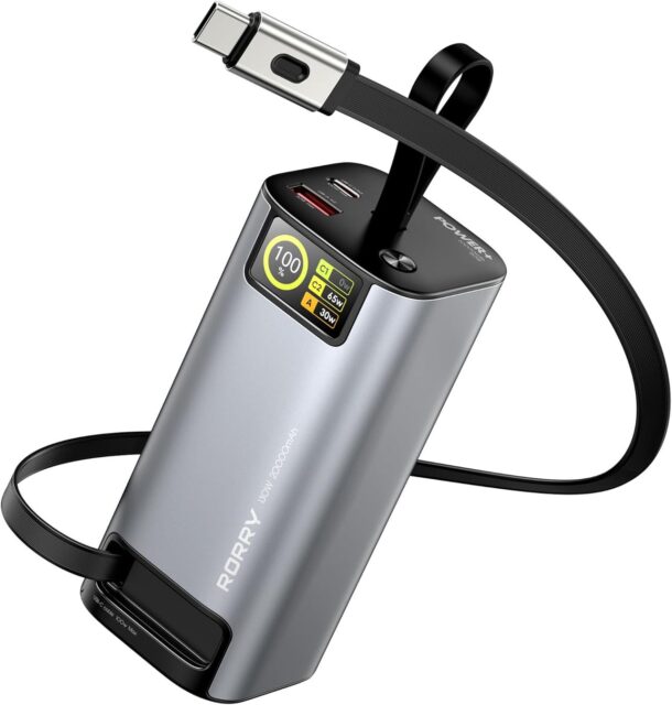 記事画像6: 80W 20000mAhのポータブル充電器、USB-CポートとLEDディスプレイ