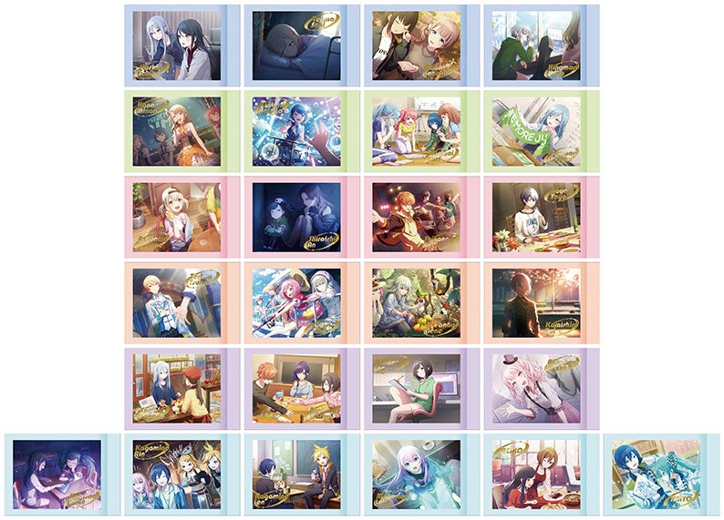 記事画像8: この画像は、様々なキャラクターが描かれた20枚のイラストカードのセットです。