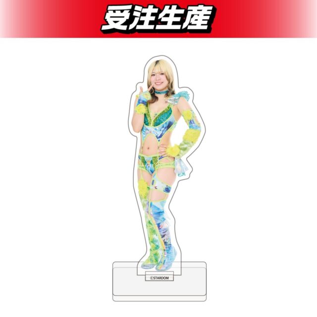 記事画像4: プロレスラーのコスチュームを着たアクリルスタンド