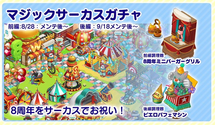 記事画像6: サーカスをテーマにしたゲームイベントの告知画像