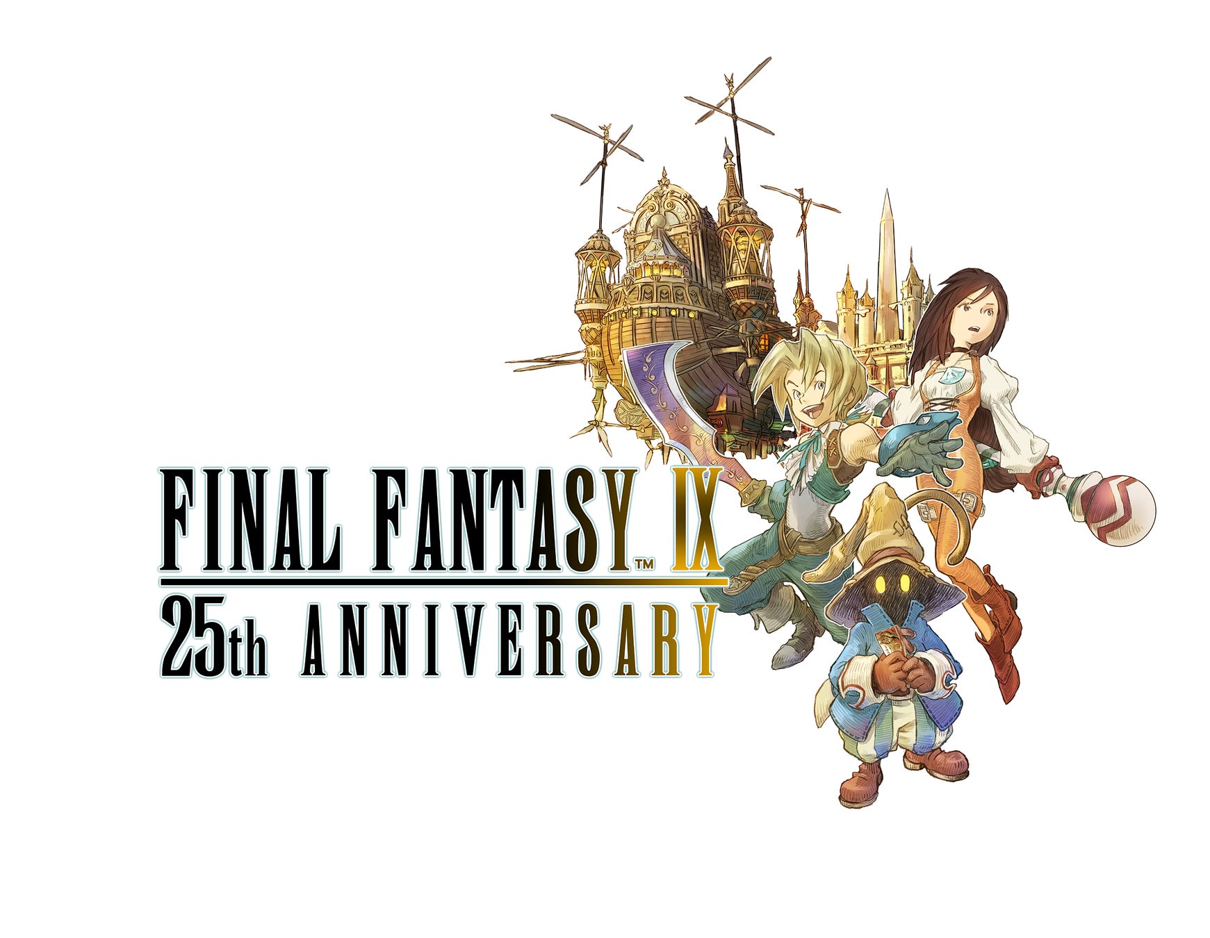 記事画像3: ファイナルファンタジーIX 25周年記念のロゴとキャラクターイラスト