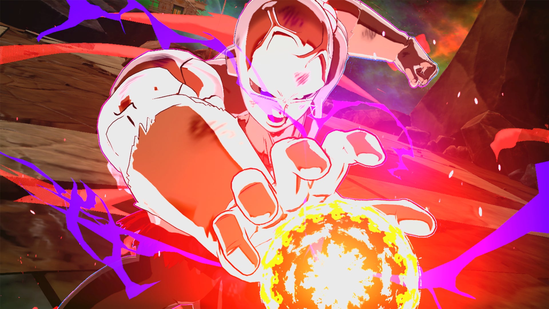 記事画像10: ドラゴンボールのキャラクターが、エネルギッシュな攻撃を繰り出している様子。