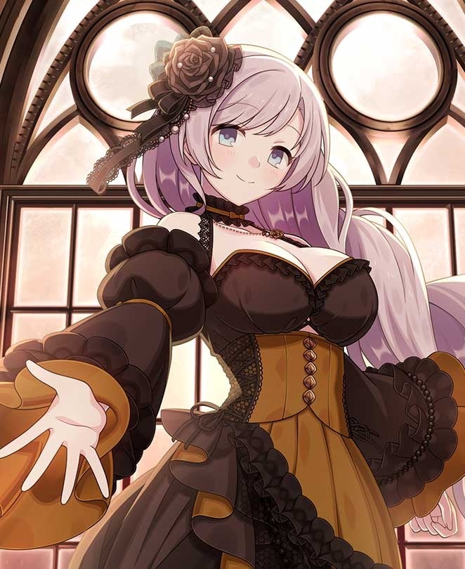 記事画像5: ゴシック調のドレスを着たアニメ風の女性。
