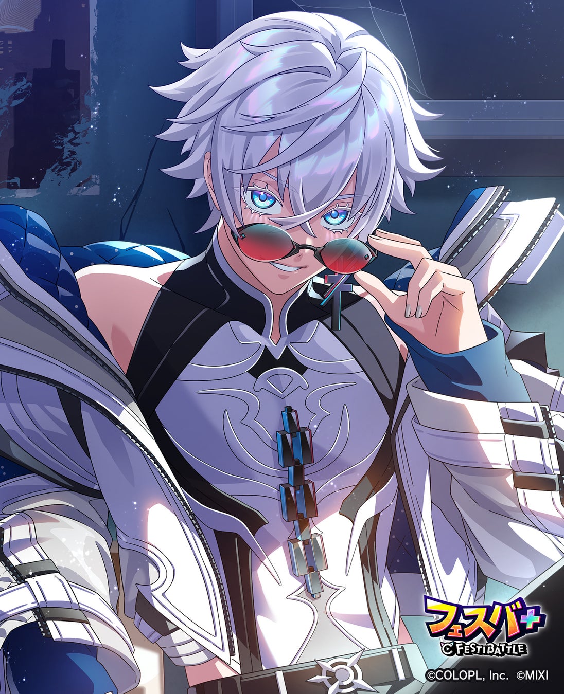 記事画像7: アニメ風の男性キャラクターがサングラスをかけ、クールな表情でこちらを見ている