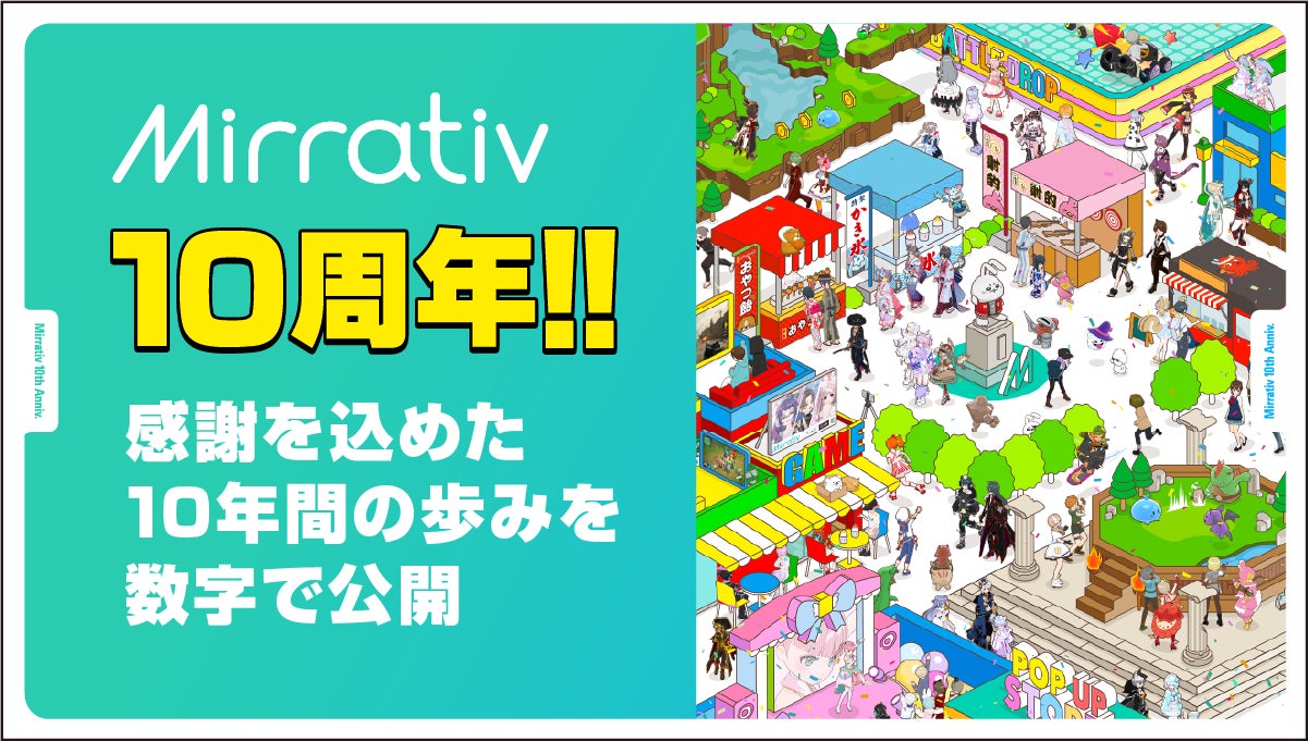 Mirrativ10周年記念！　累計配信者数569万人の軌跡を数字で公開