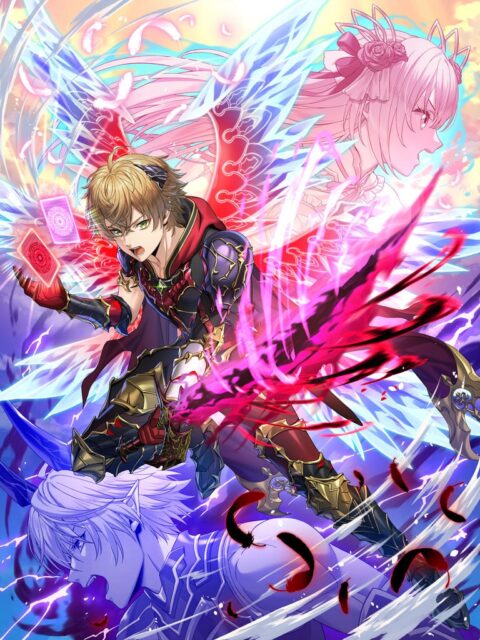 記事画像7: アニメ風のキャラクターがカードを操るバトルシーン