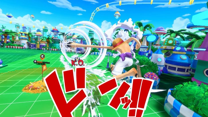 記事画像6: アニメ「ONE PIECE」のキャラクターたちが戦う3D対戦アクションゲームの画面