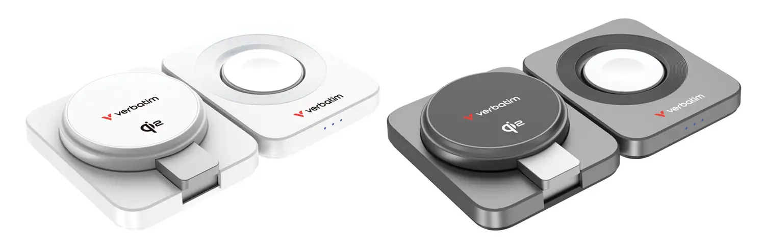 Verbatim、Qi2対応の折りたたみ式3-in-1ワイヤレス充電器を発売