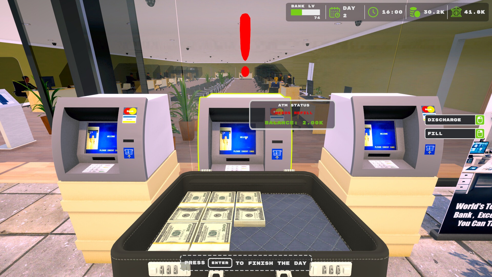 自分だけの金融帝国を築け！　リアルな銀行経営シミュレーションゲーム『Bank Simulator』がSteamで早期アクセス開始