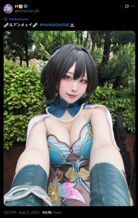 美しすぎるルアンメェイ！　ﾄﾏ、『崩壊：スターレイル』の氷属性美女を完璧再現