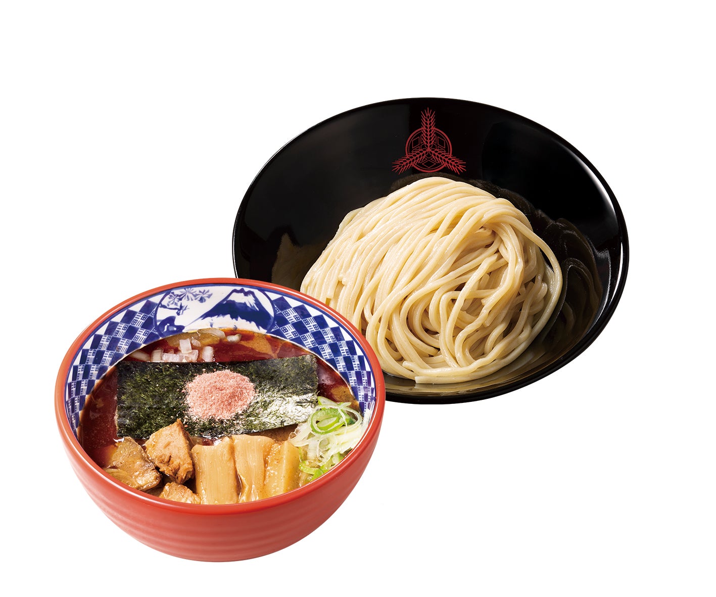 記事画像2: ラーメンとつけ汁が別々の器に入った、食欲をそそる一杯