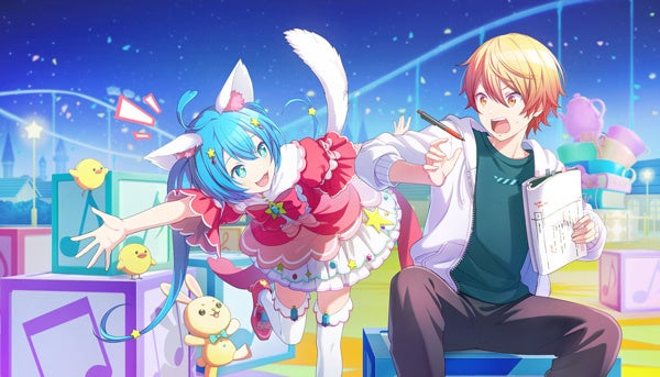 記事画像3: 猫耳少女と少年が楽しそうに話している、明るいイラスト。