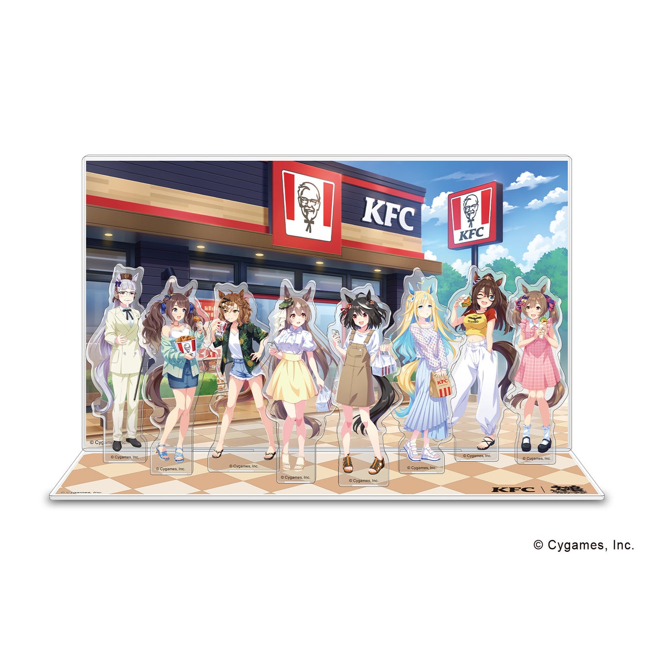 記事画像3: KFCとコラボしたウマ娘のアクリルスタンドセット