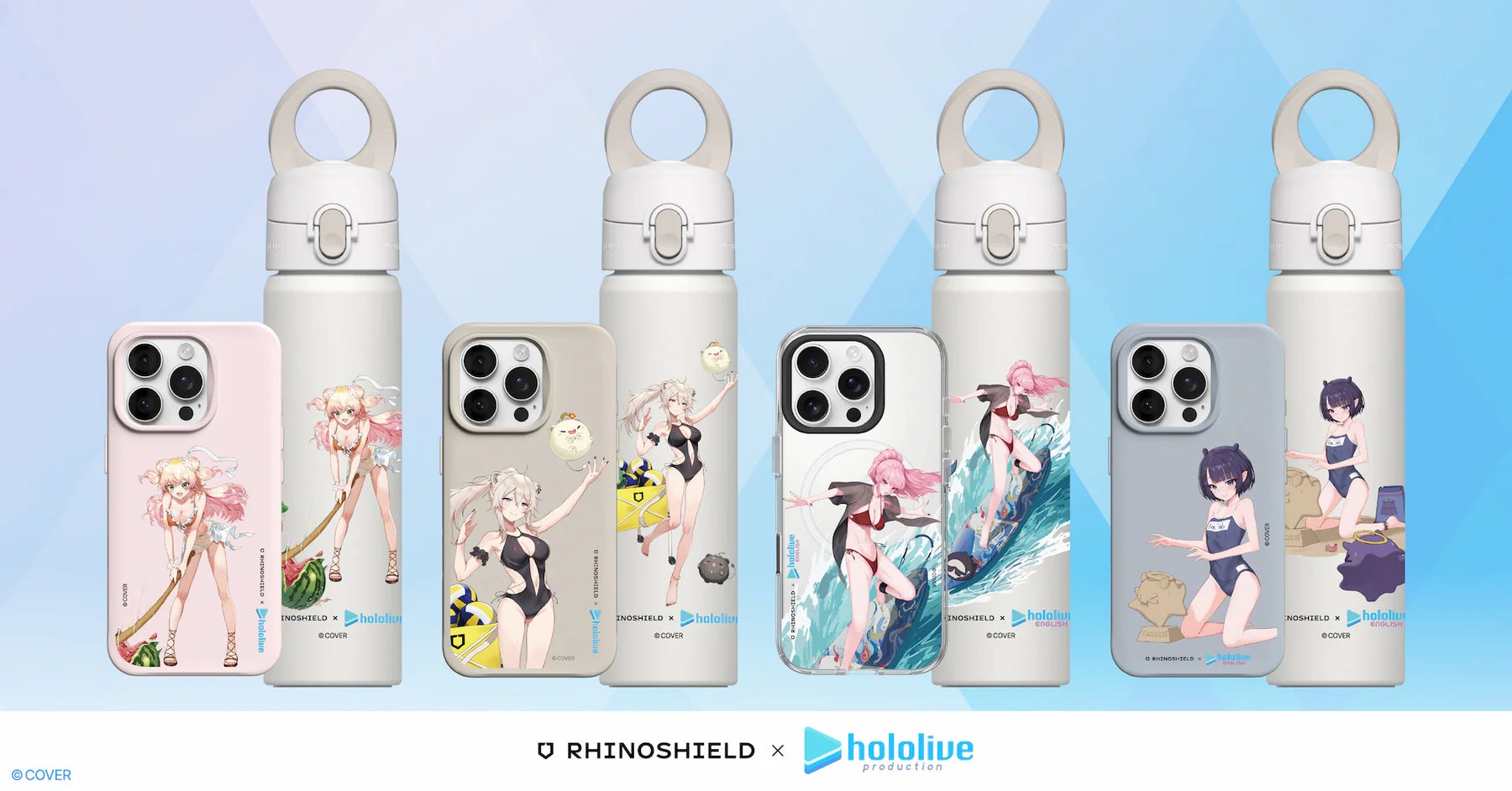 RHINOSHIELD×ホロライブコラボ第2弾！　桃鈴ねね・獅白ぼたんら4名の夏限定スマホケース販売