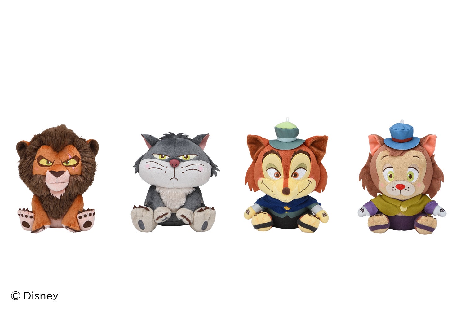 ディズニーヴィランズが赤いほっぺで登場！　ナムコ店舗とオンラインクレーン限定「ディズニーキャラクター 赤いほっぺ ぬいぐるみ」が9月12日より展開