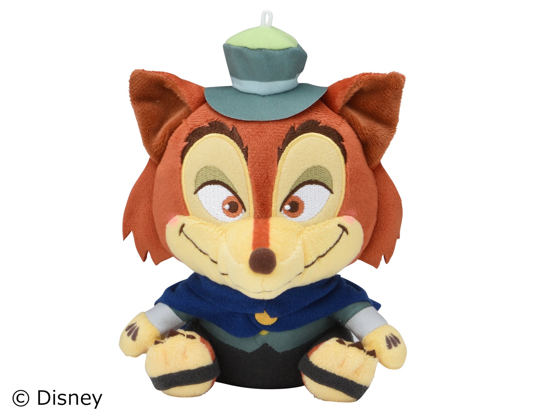 記事画像3: 帽子をかぶったキツネのキャラクターのぬいぐるみ。ディズニーのロゴあり。