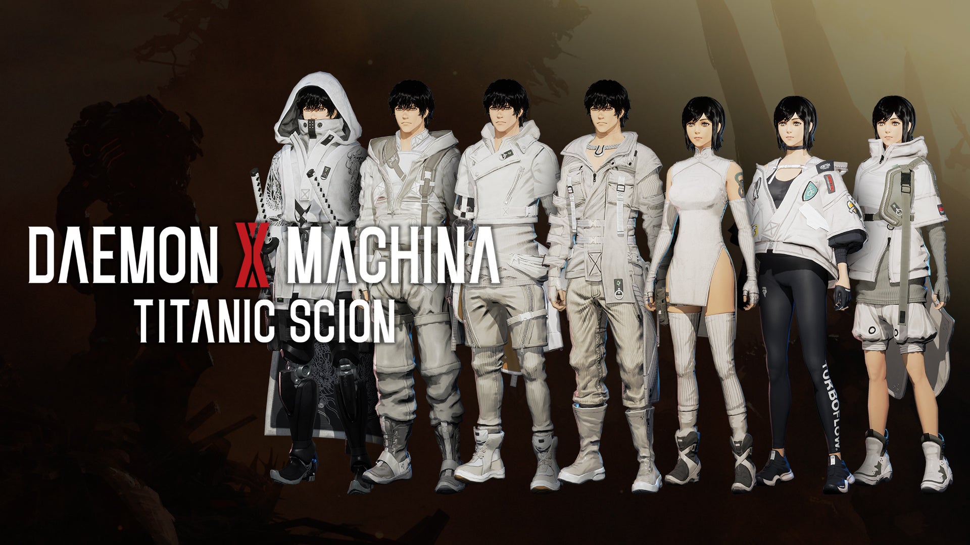 DAEMON X MACHINA: TITANIC SCIONのキャラクター衣装ビジュアル