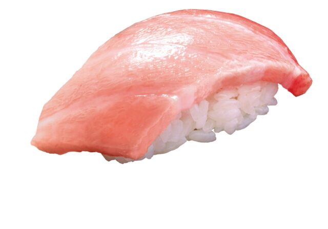 マグロの握り寿司のクローズアップ写真