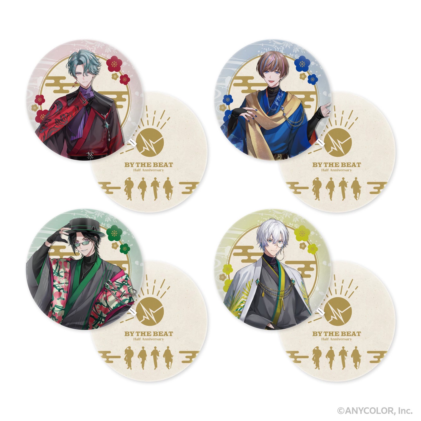 「BY THE BEAT Half Anniversary」を記念した、4人のキャラクターグッズ