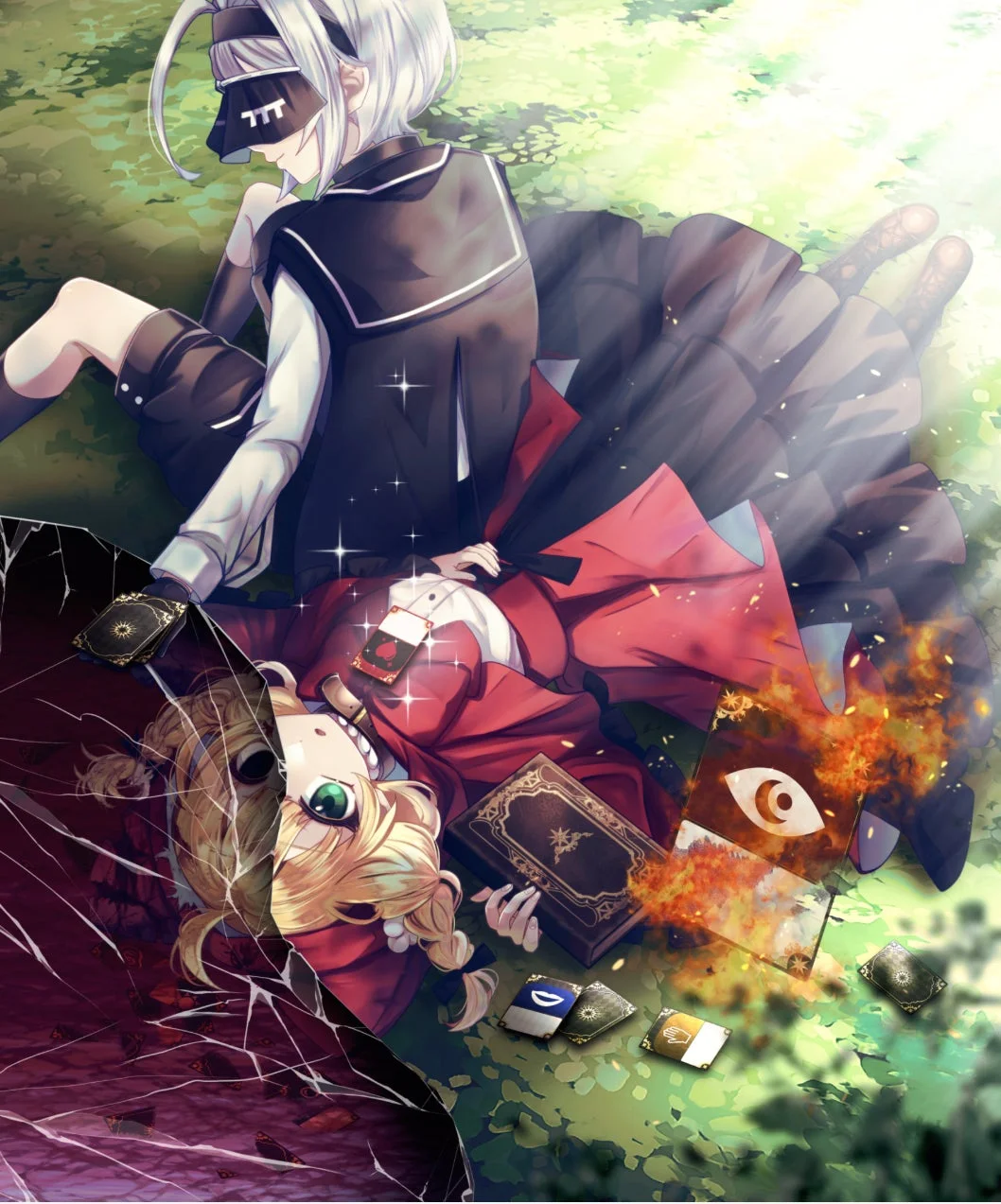 『代償少女』の二人の少女が描かれたイラスト