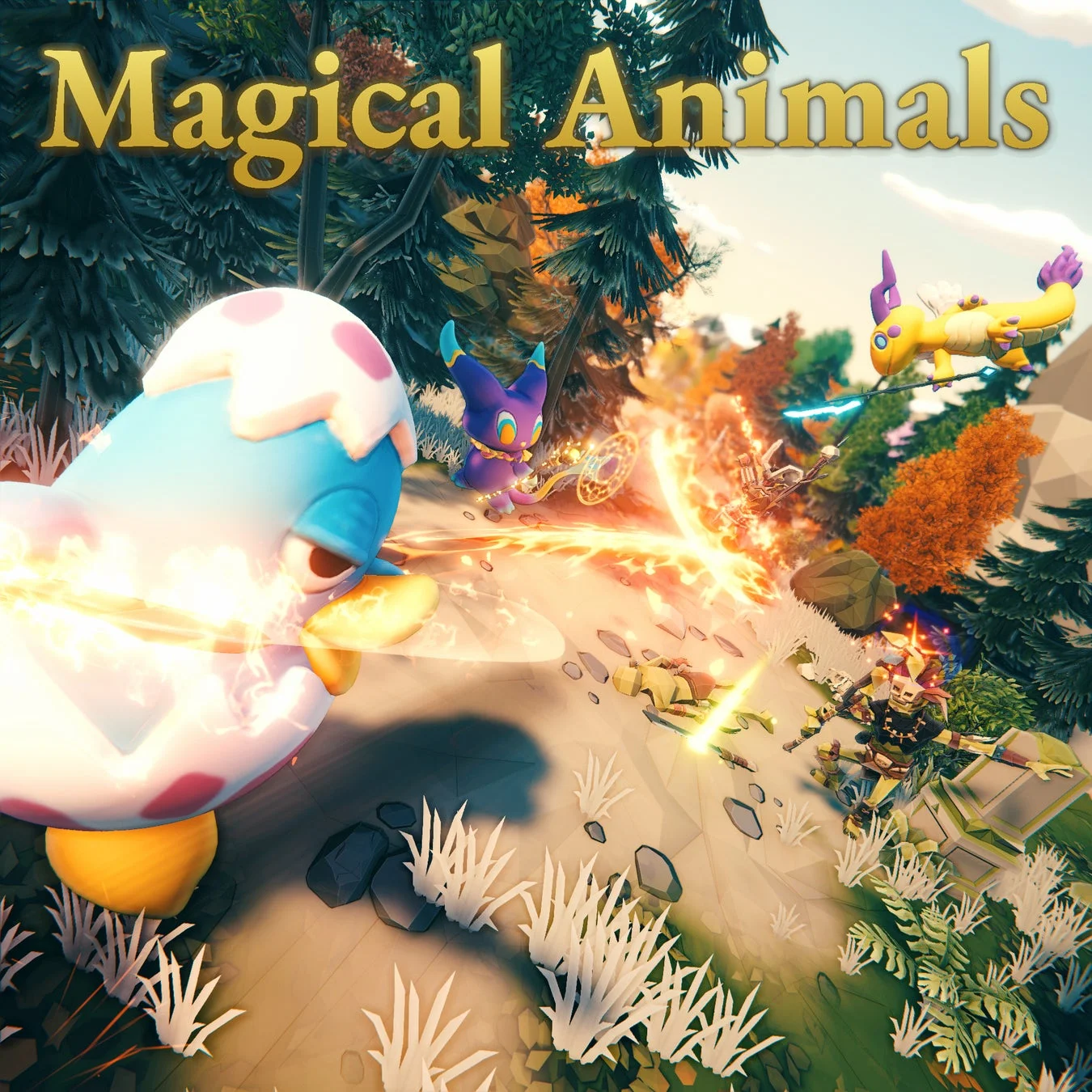 『Magical Animals』のファンタジー感のある動物キャラクターゲーム画面
