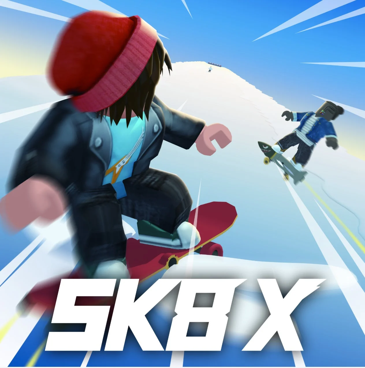 講談社初のRobloxコンテンツ『SK8 X』のスケートボードゲーム画面
