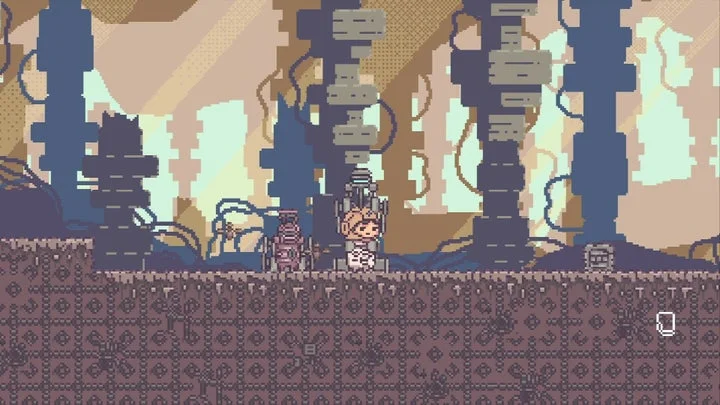 『違う星のぼくら』ゲーム画面、メカニカルな世界