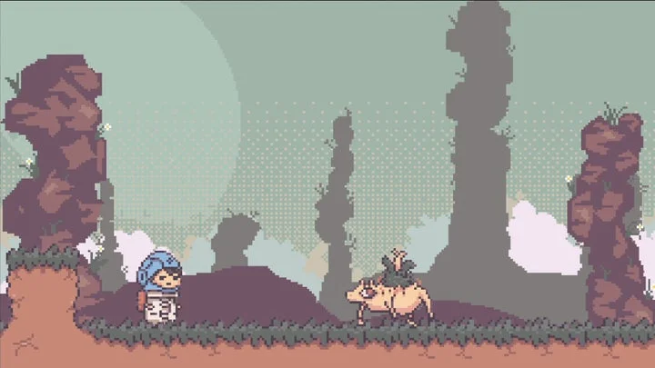 『違う冬のぼくら』ゲーム画面、動物の世界